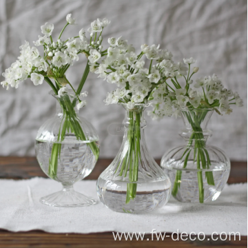 wedding Delicate Glass Bud Vase clear glass